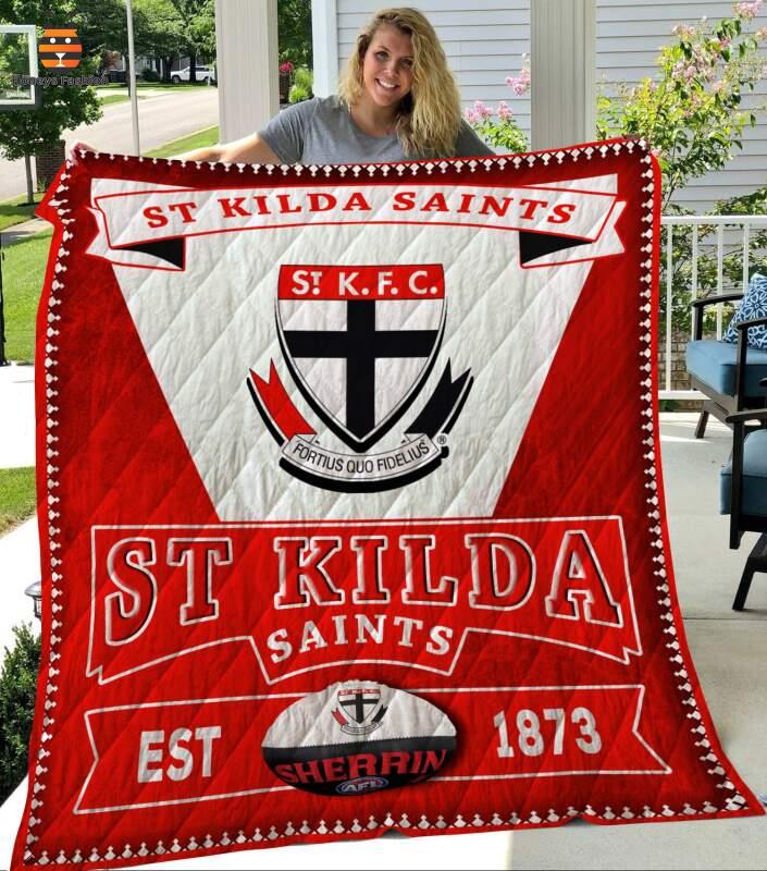 St Kilda Saints Est 1873 Quilt Blanket
