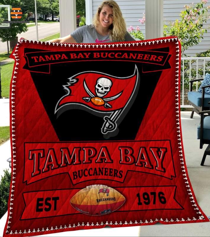 Tampa Bay Buccaneers Est 1976 Quilt Blanket