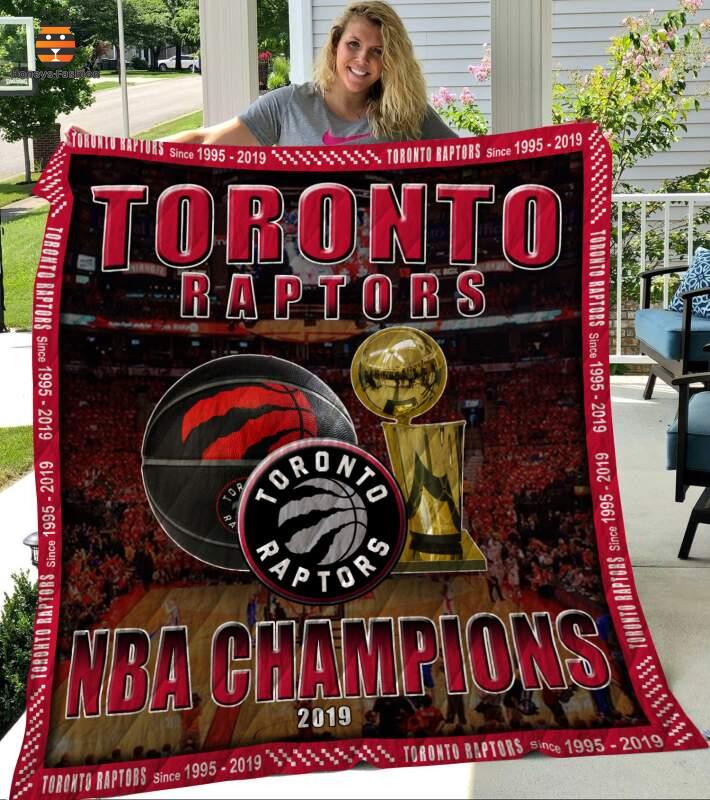 Toronto Raptors NBA Champions 2019 Quilt Blanket