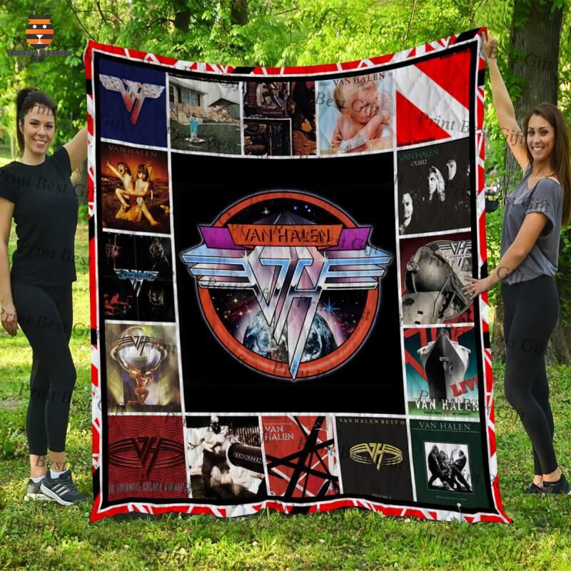 Van Halen Cover Poster Quilt Blanket