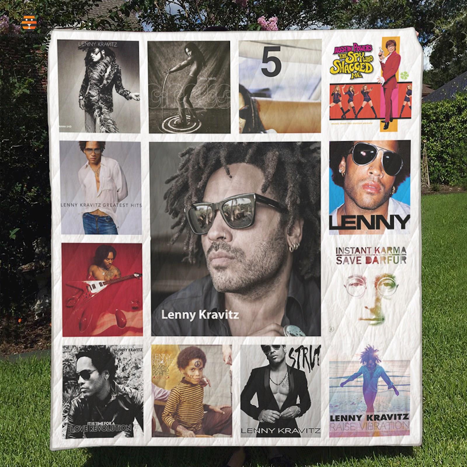 Lenny Kravitz Albums Quilt Blanket
