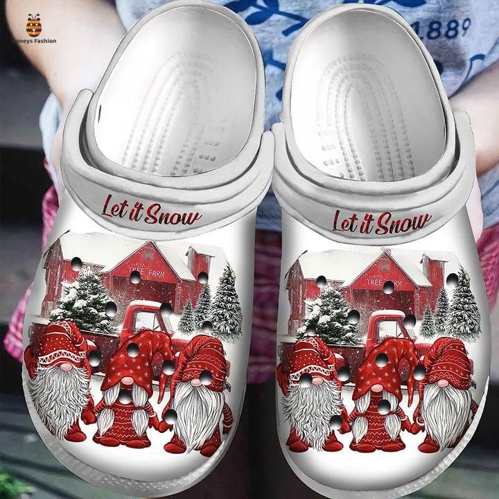 Let It Snow Gnome Christmas Crocs Classic Clog Shoes