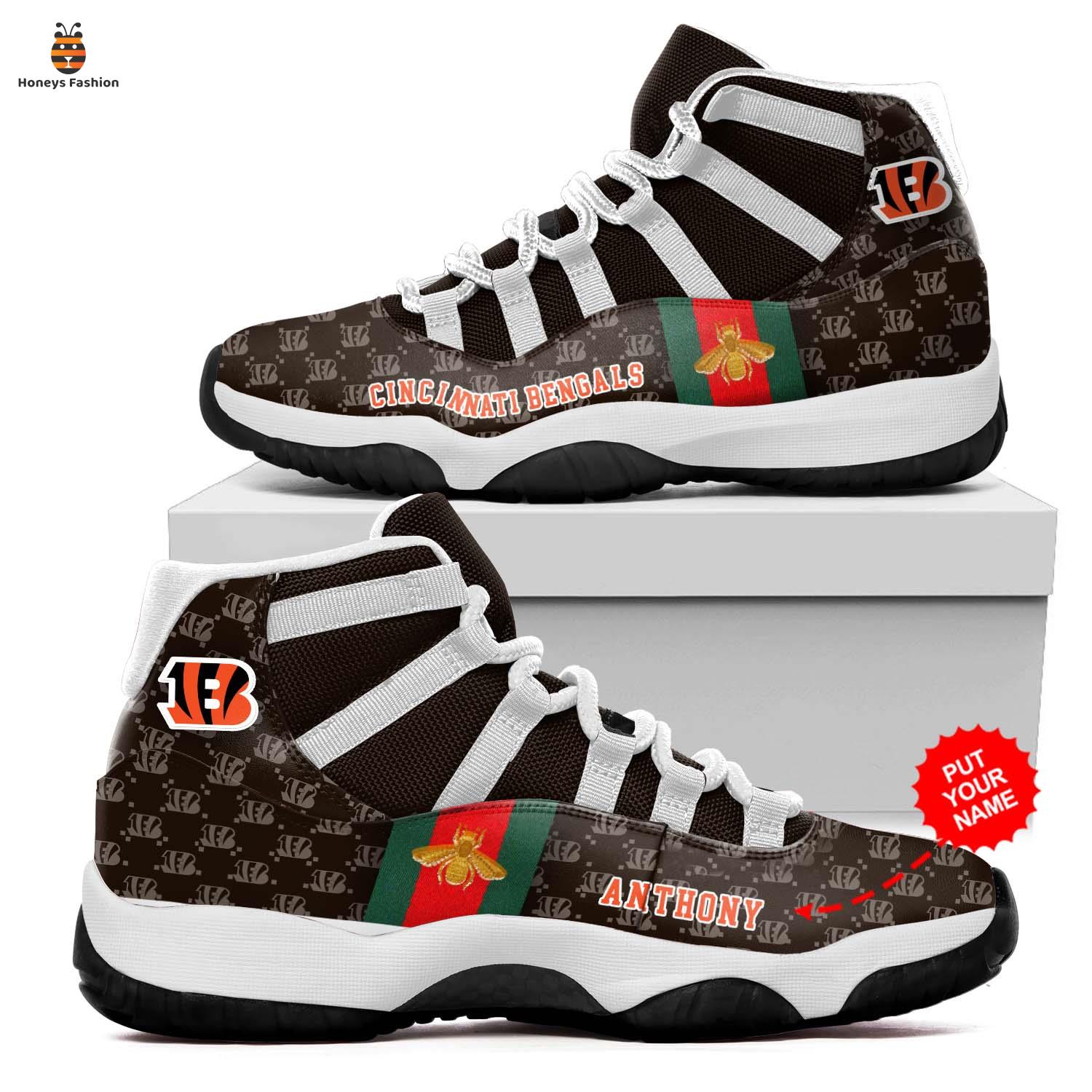 NFL Cincinnati Bengals Gucci JD11 Custom Name Sneaker