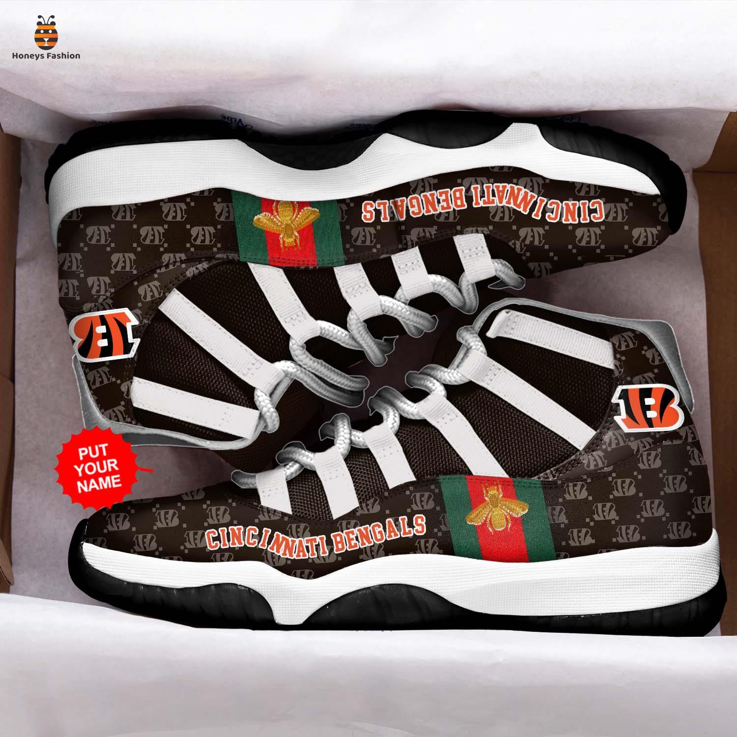 NFL Cincinnati Bengals Gucci JD11 Custom Name Sneaker