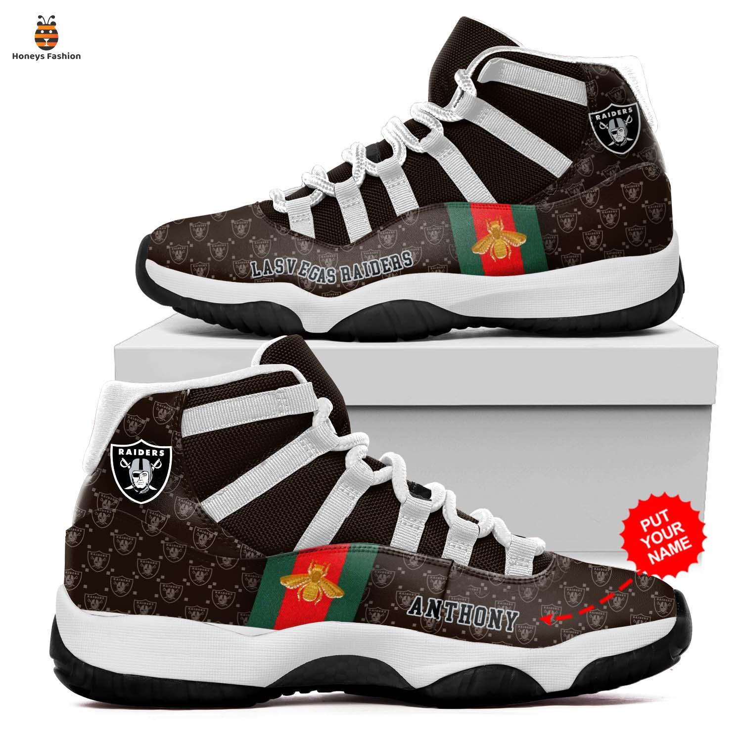 NFL Las Vegas Raiders Gucci JD11 Custom Name Sneaker