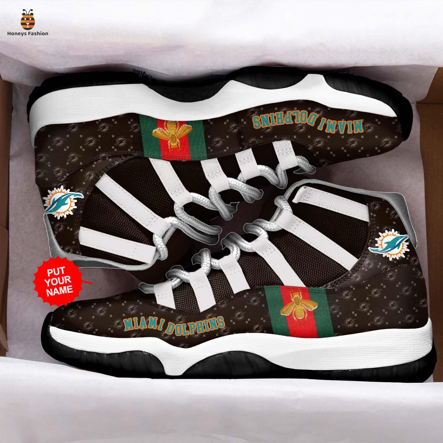 NFL Miami Dolphins Gucci JD11 Custom Name Sneaker