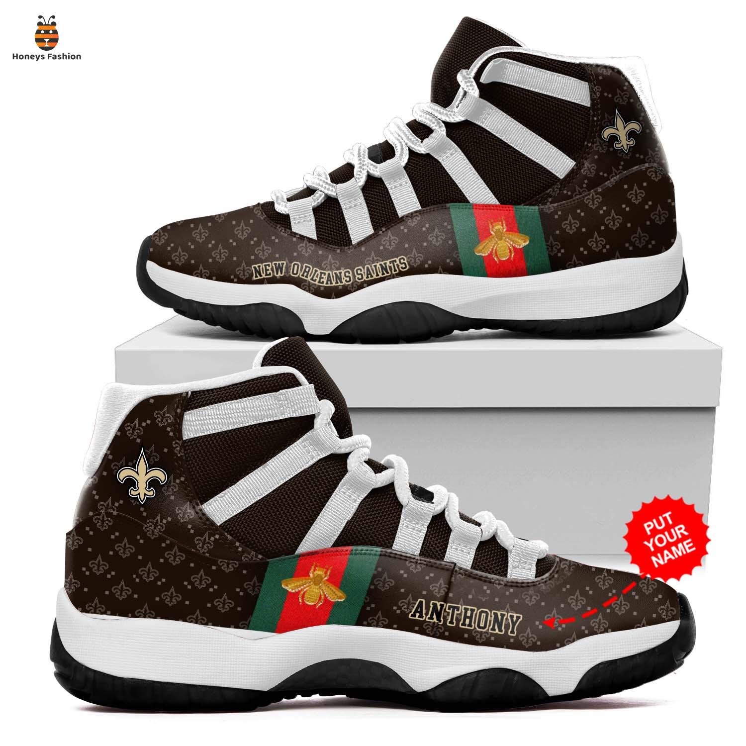 NFL New Orleans Saints Gucci JD11 Custom Name Sneaker