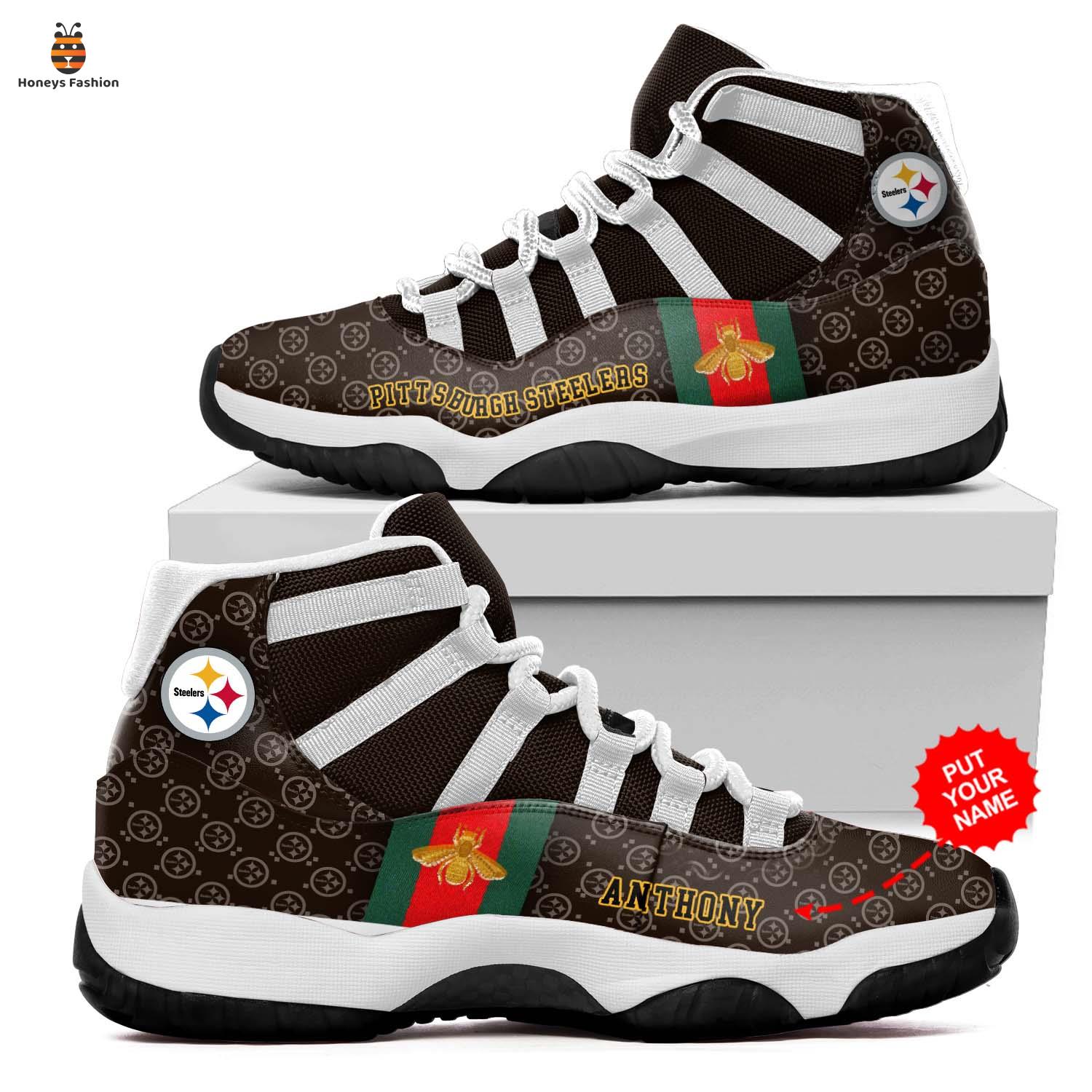NFL Pittsburgh Steelers Gucci JD11 Custom Name Sneaker