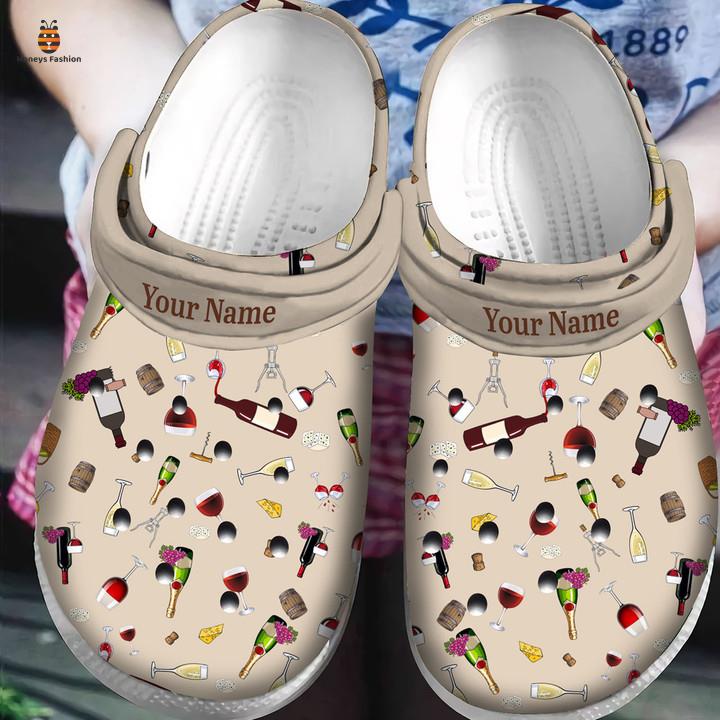 Personalized Christmas Gift For Wine Lover Crocs Classic Clog Shoes