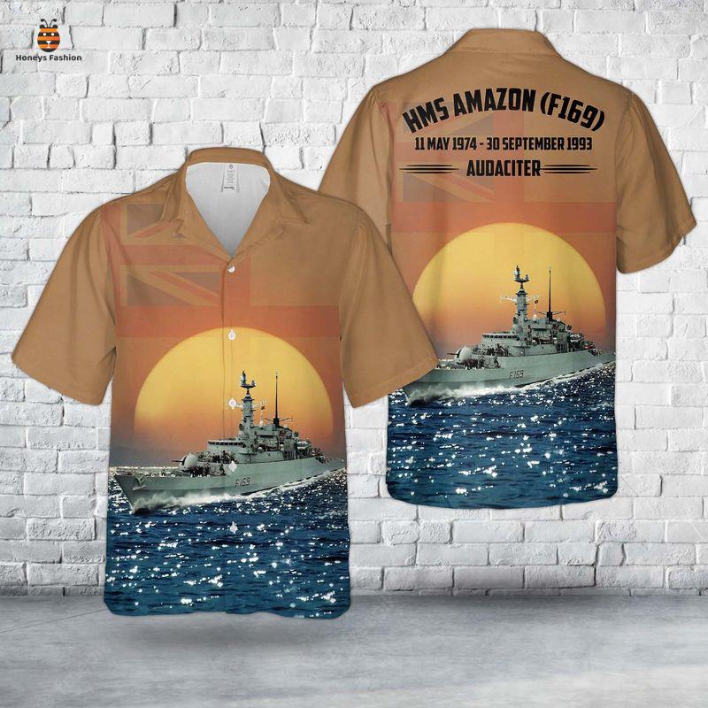 Royal Navy HMS Amazon Hawaiian Shirt