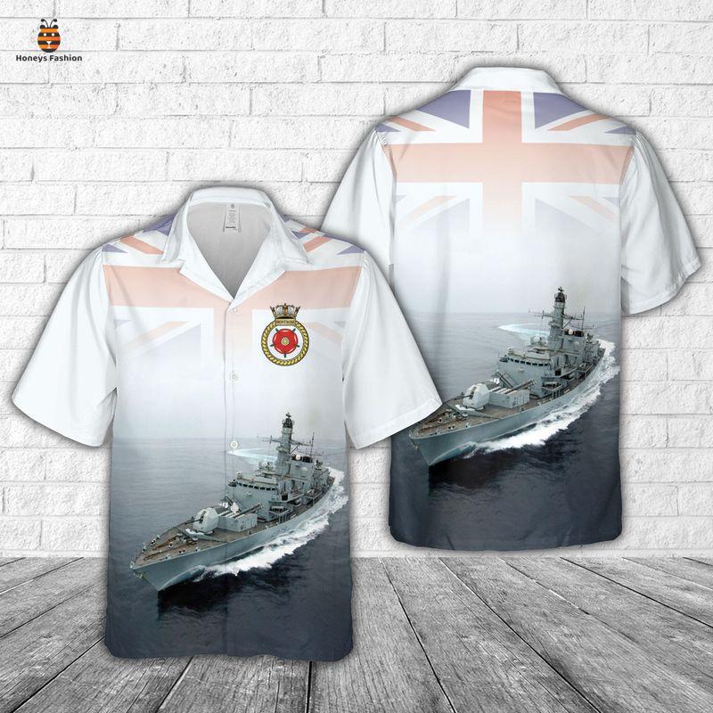 Royal Navy HMS Daring D32 Type 45 Destroyer Hawaiian Shirt