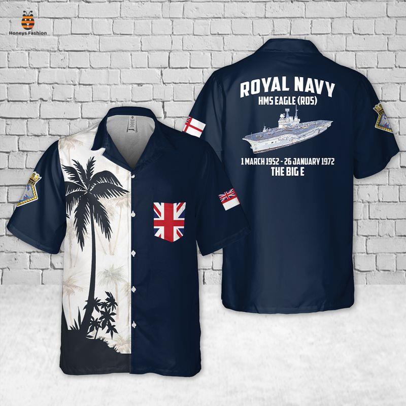 Royal Navy HMS Eagle Pocket Hawaiian Shirt