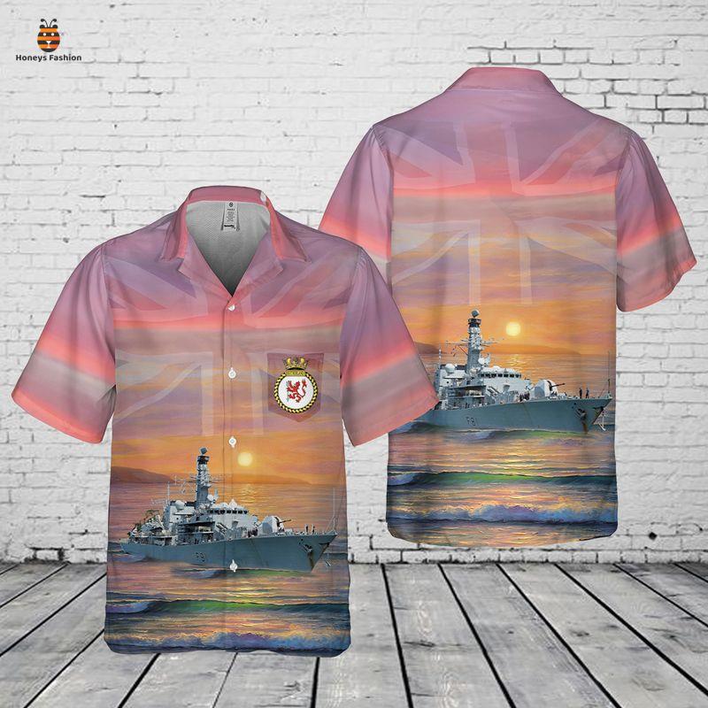 Royal Navy HMS Sutherland Pocket Hawaiian Shirt