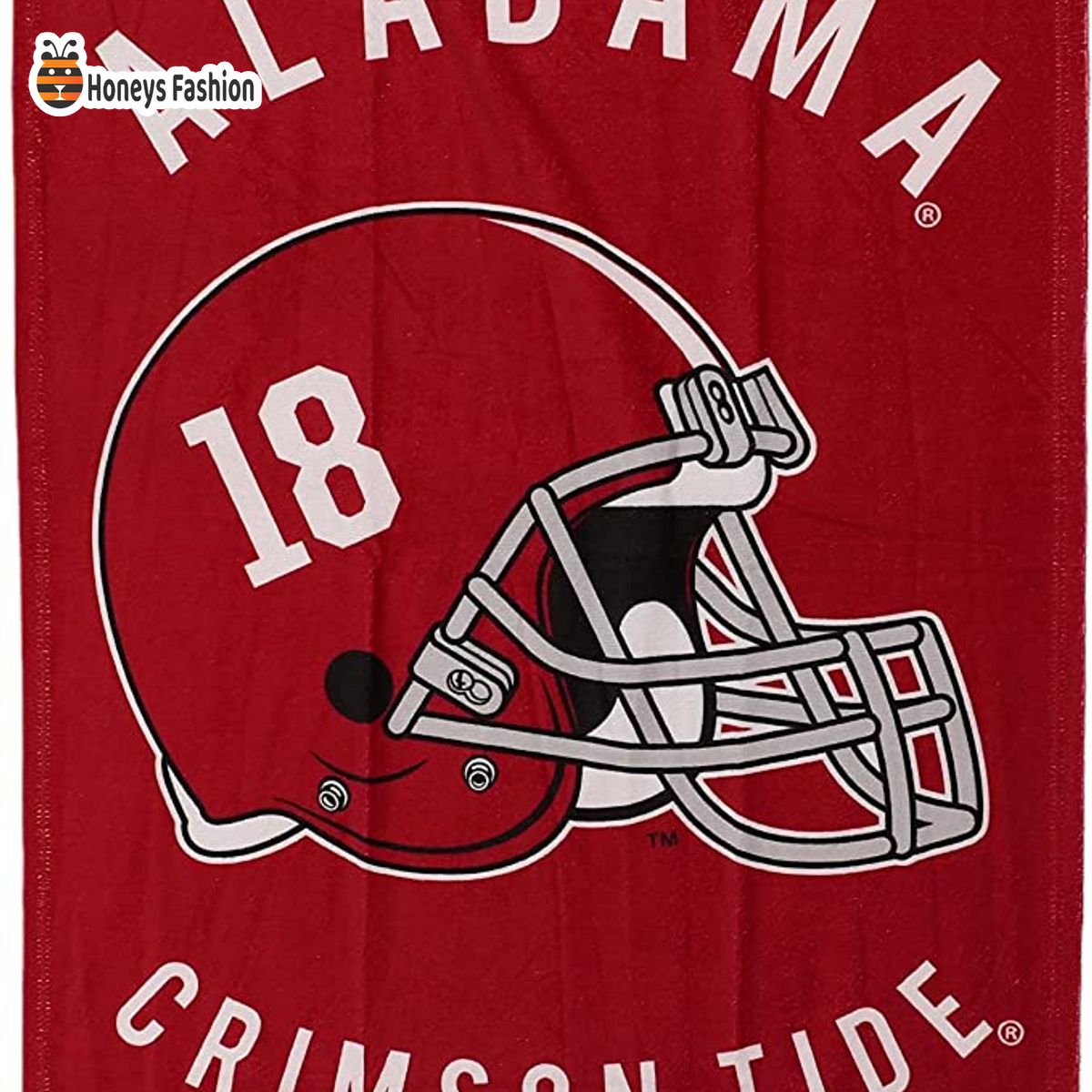 Alabama Crimson Tide Stripes NCAA Beach Towel