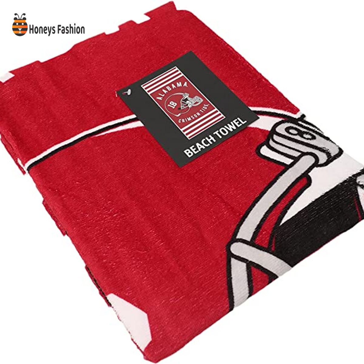 Alabama Crimson Tide Stripes NCAA Beach Towel