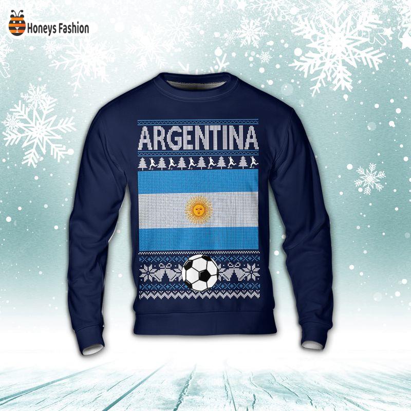 Argentina Soccer Football Ugly Christmas Sweater