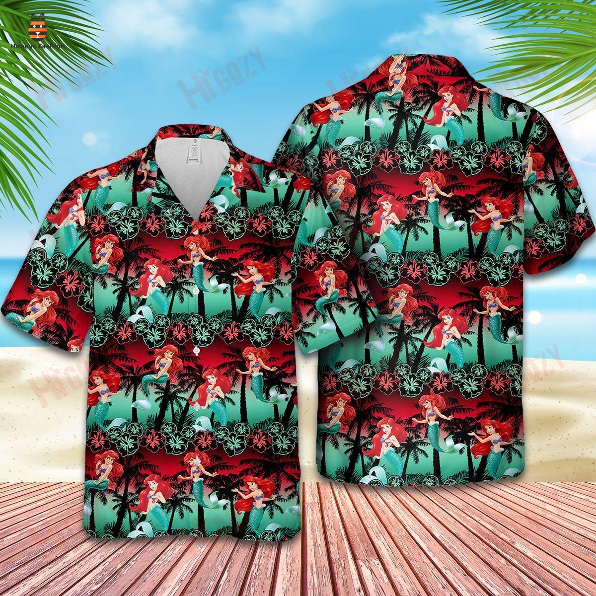 Ariel Disney Tropical Hawaiian Shirt