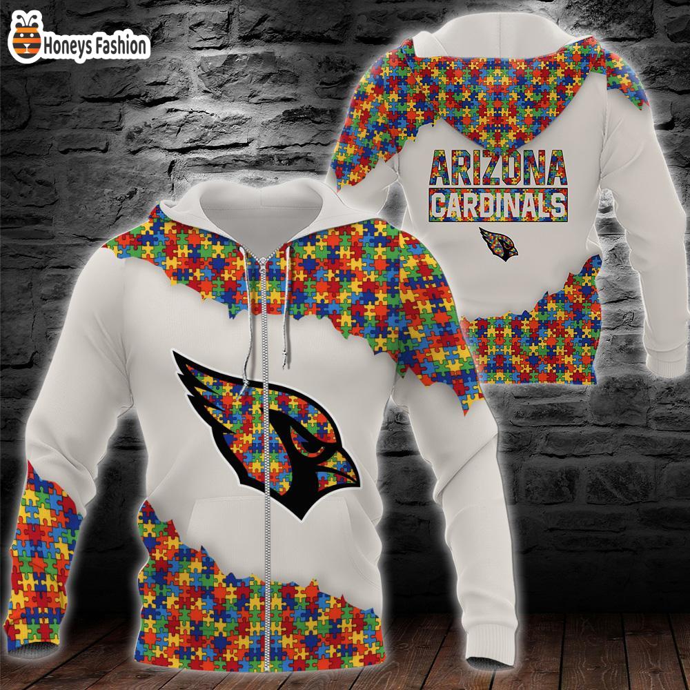 Arizona Cardinals NFL Autism 3d Hoodie Tshirt