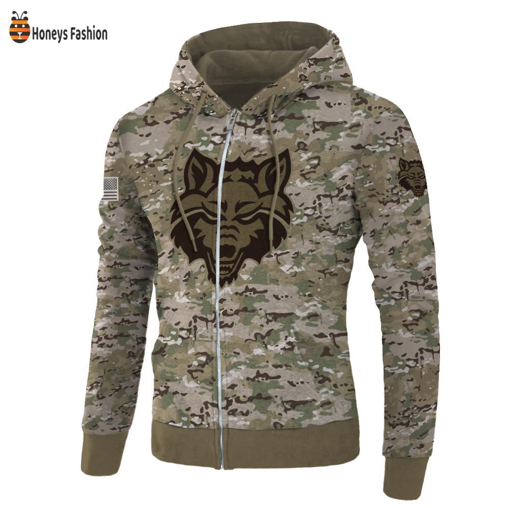 Arkansas State Red Wolves Camo 3d Hoodie