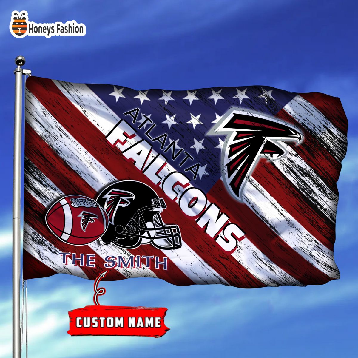 Atlanta Falcons Custom Name Personalized Flag