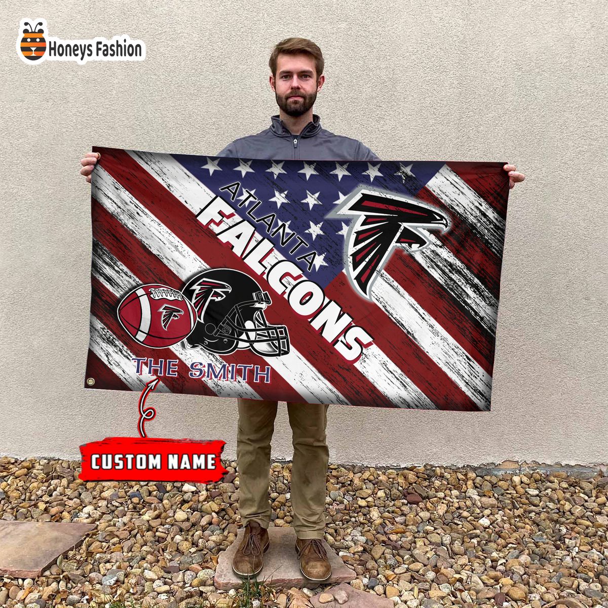 Atlanta Falcons Custom Name Personalized Flag