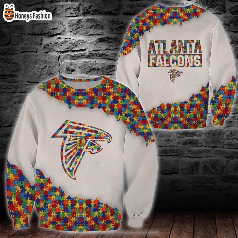 Atlanta Falcons NFL Autism 3d Hoodie Tshirt