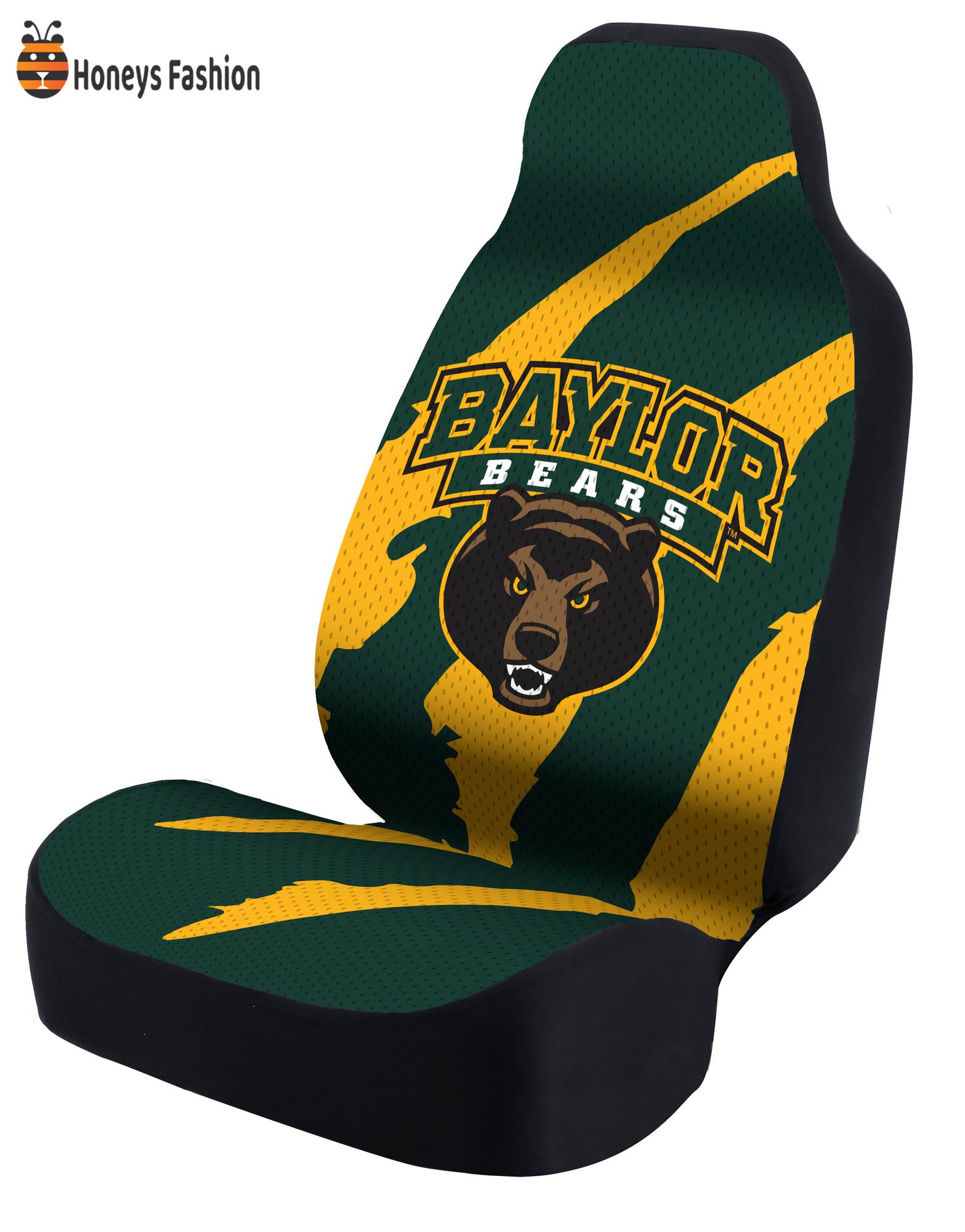 Baylor Bears Scratch Pattern Car Seat Cover