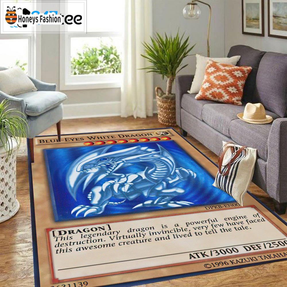 Blue Eyes White Dragon Card Rug Carpet