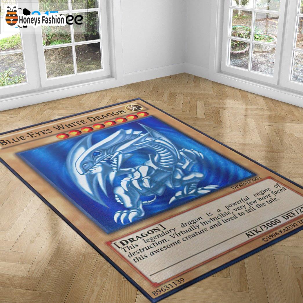 Blue Eyes White Dragon Card Rug Carpet