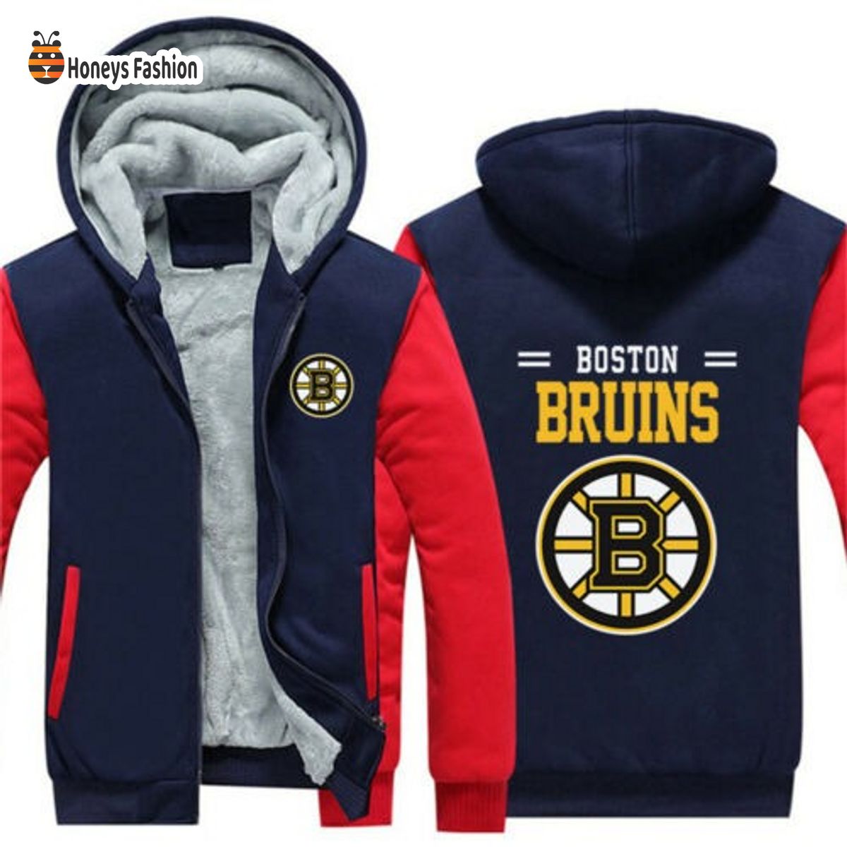 Boston Bruins NHL 3D Fleece Hoodie