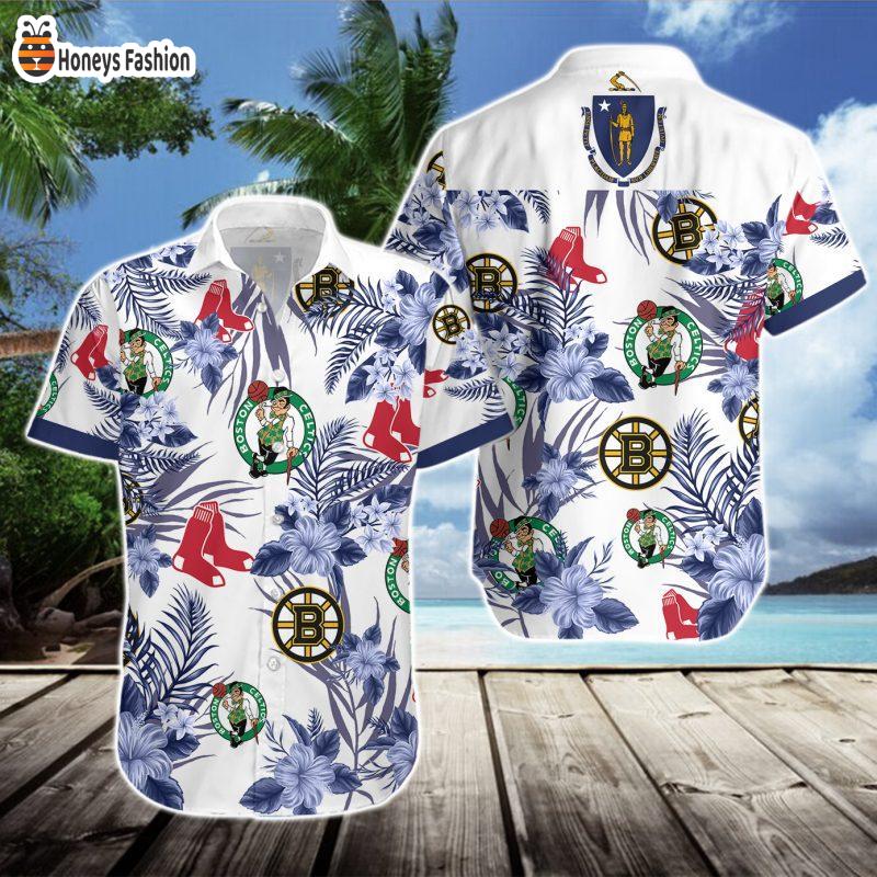 Boston Celtics Boston Bruins Boston Red Sox Hawaiian Shirt