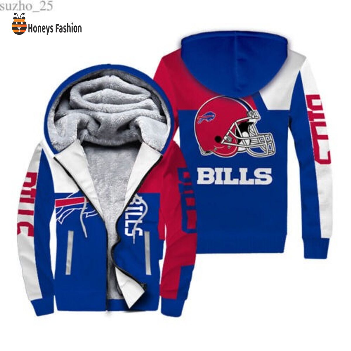 Buffalo Bills NHL 3D Fleece Hoodie