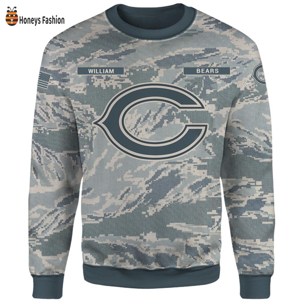 Chicago Bears U.S Air Force ABU Camouflage Personalized T-Shirt Hoodie