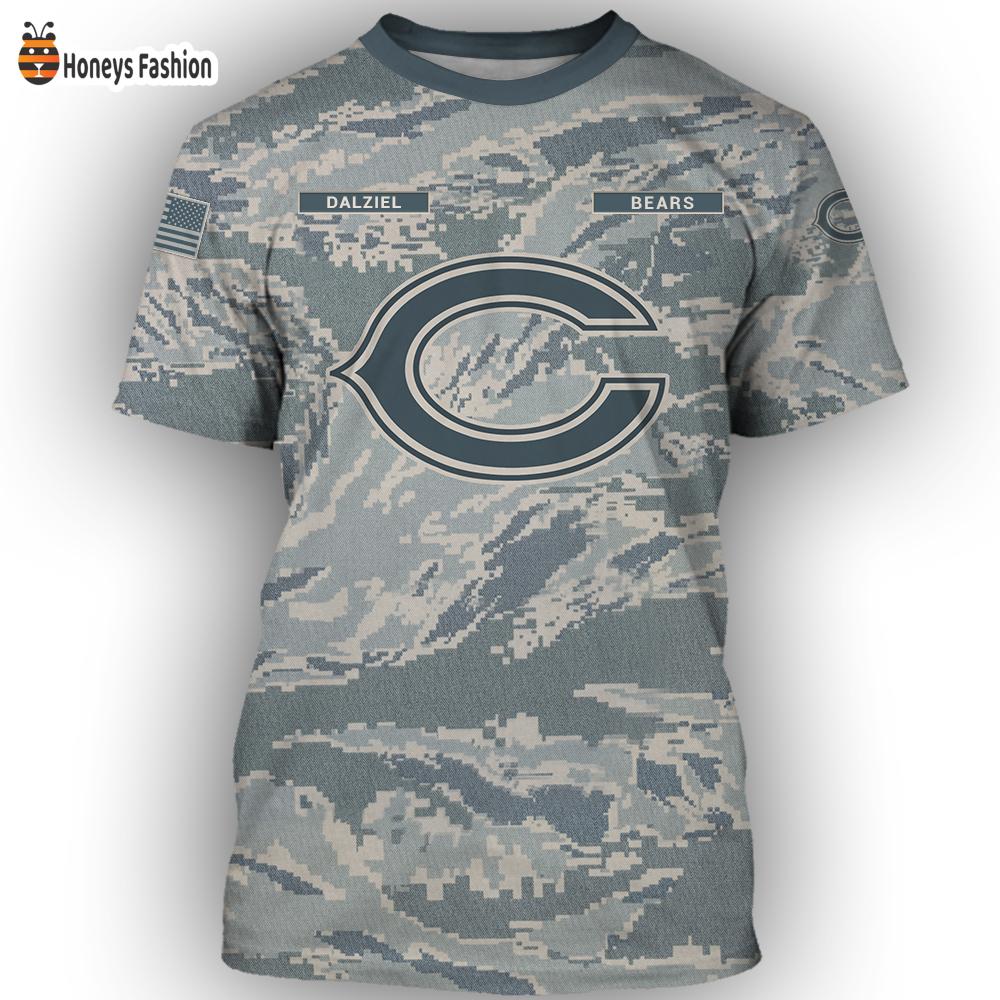 Chicago Bears U.S Air Force ABU Camouflage Personalized T-Shirt Hoodie