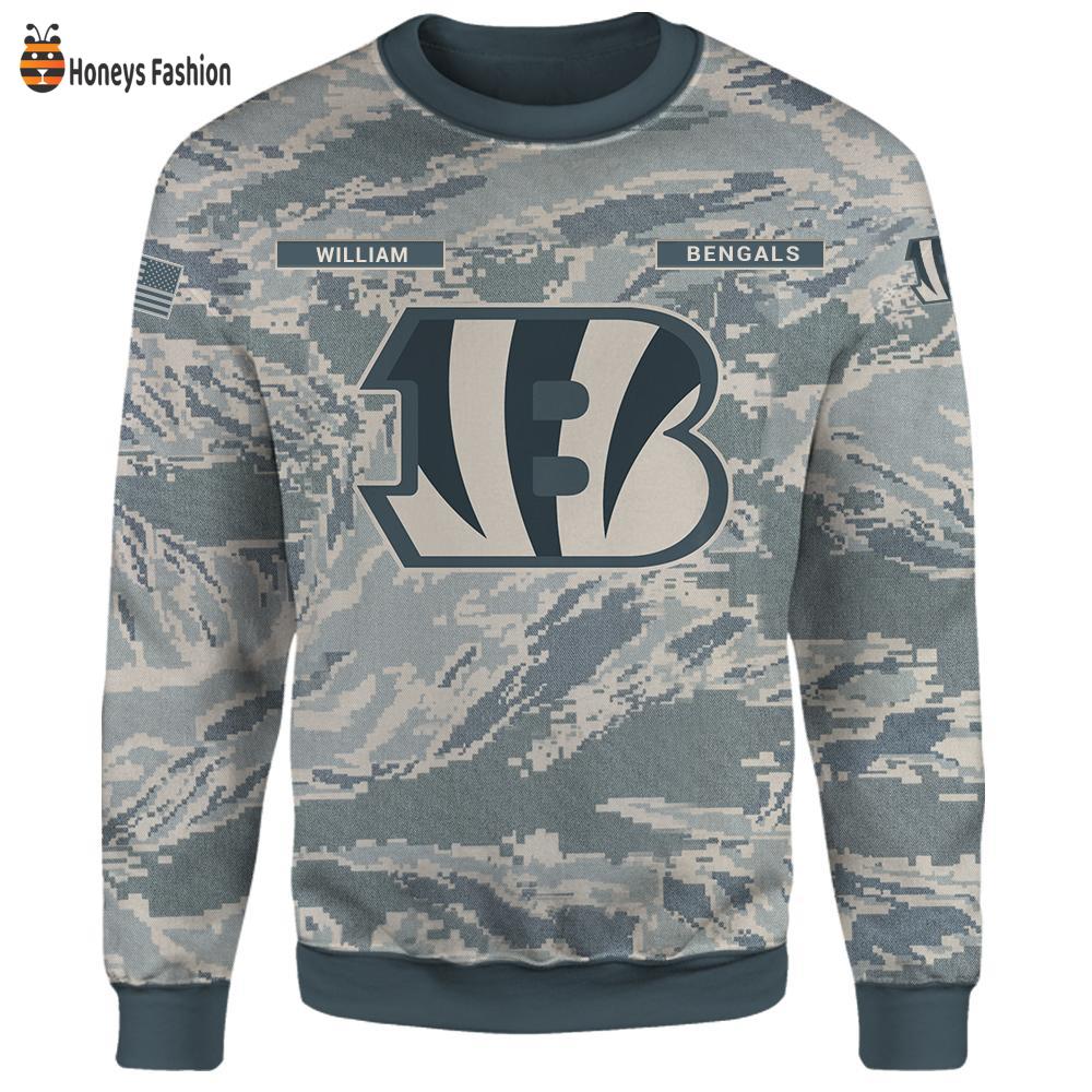 Cincinnati Bengals U.S Air Force ABU Camouflage Personalized T-Shirt Hoodie