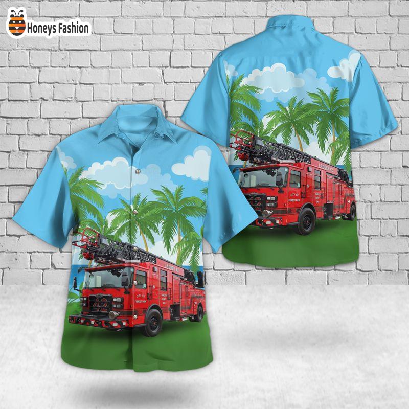 Cincinnati Ohio Forest Park Fire Department Hawaiian Shirt