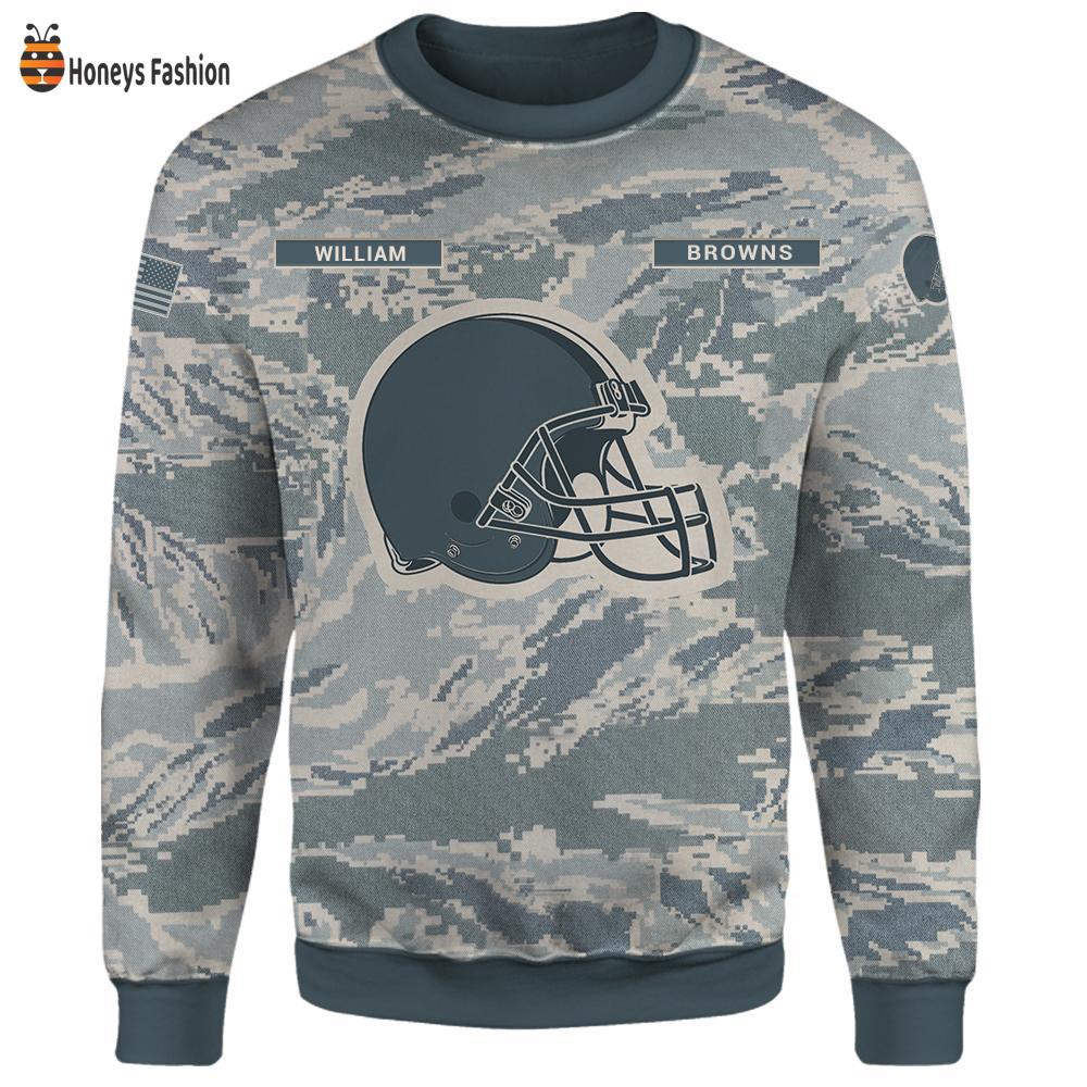 Cleveland Browns U.S Air Force ABU Camouflage Personalized T-Shirt Hoodie