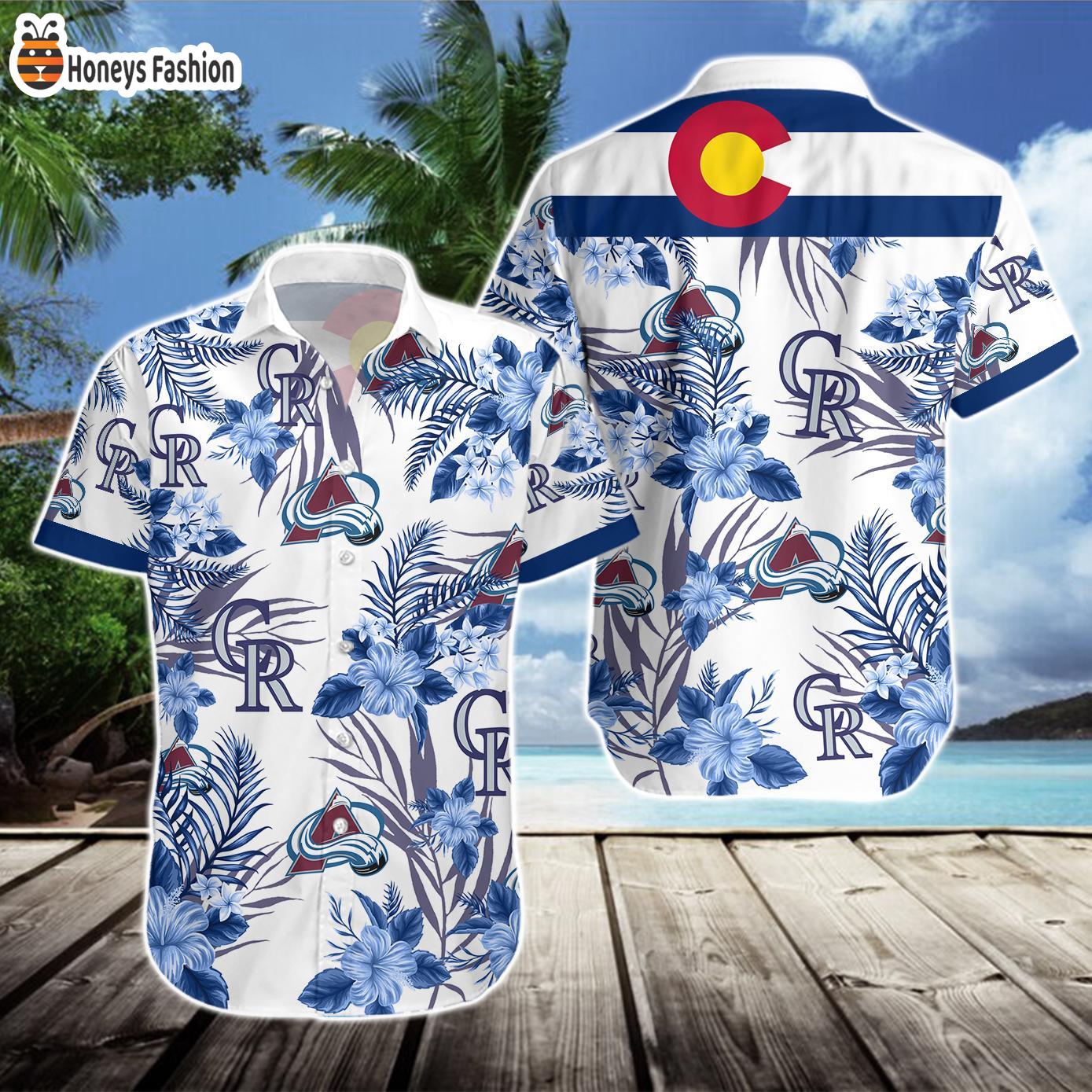 Colorado Rockies Colorado Avalanche Hawaiian Shirt