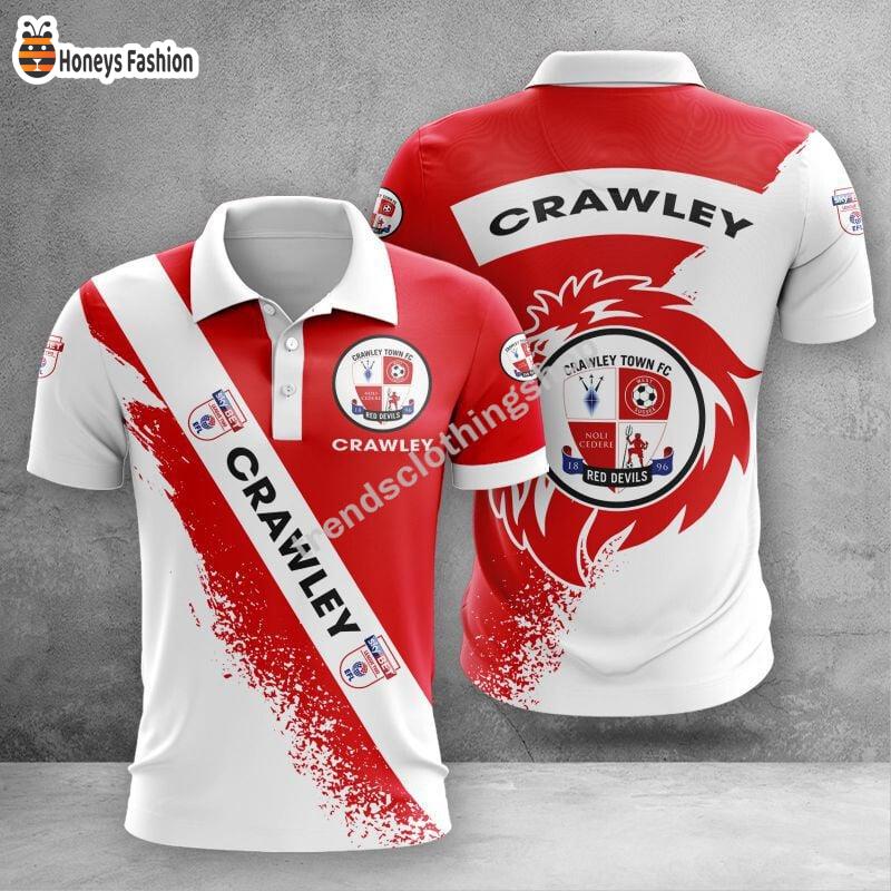 Crawley Town Lion 3d Hoodie Polo
