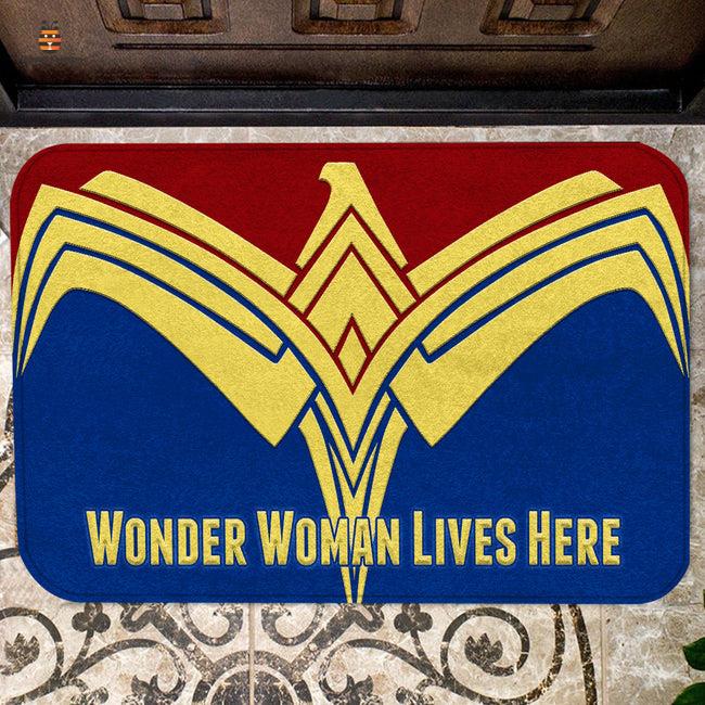 DC Comics Wonder Women Lives Here Doormat