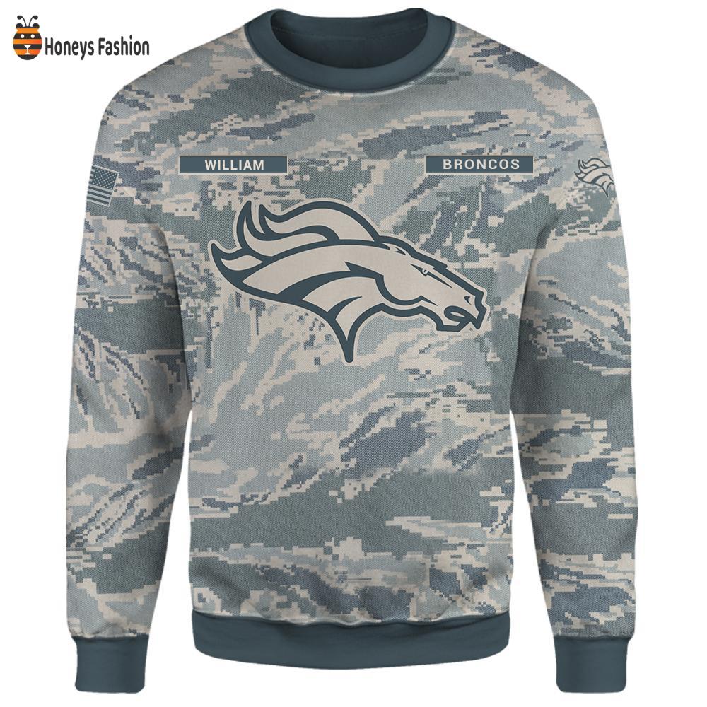 Denver Broncos U.S Air Force ABU Camouflage Personalized T-Shirt Hoodie