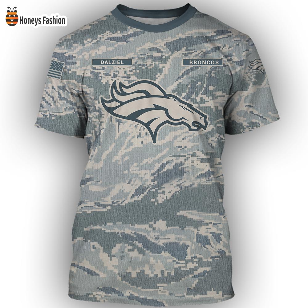 Denver Broncos U.S Air Force ABU Camouflage Personalized T-Shirt Hoodie