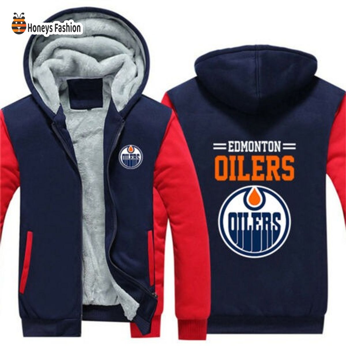 Edmonton Oilers NHL 3D Fleece Hoodie