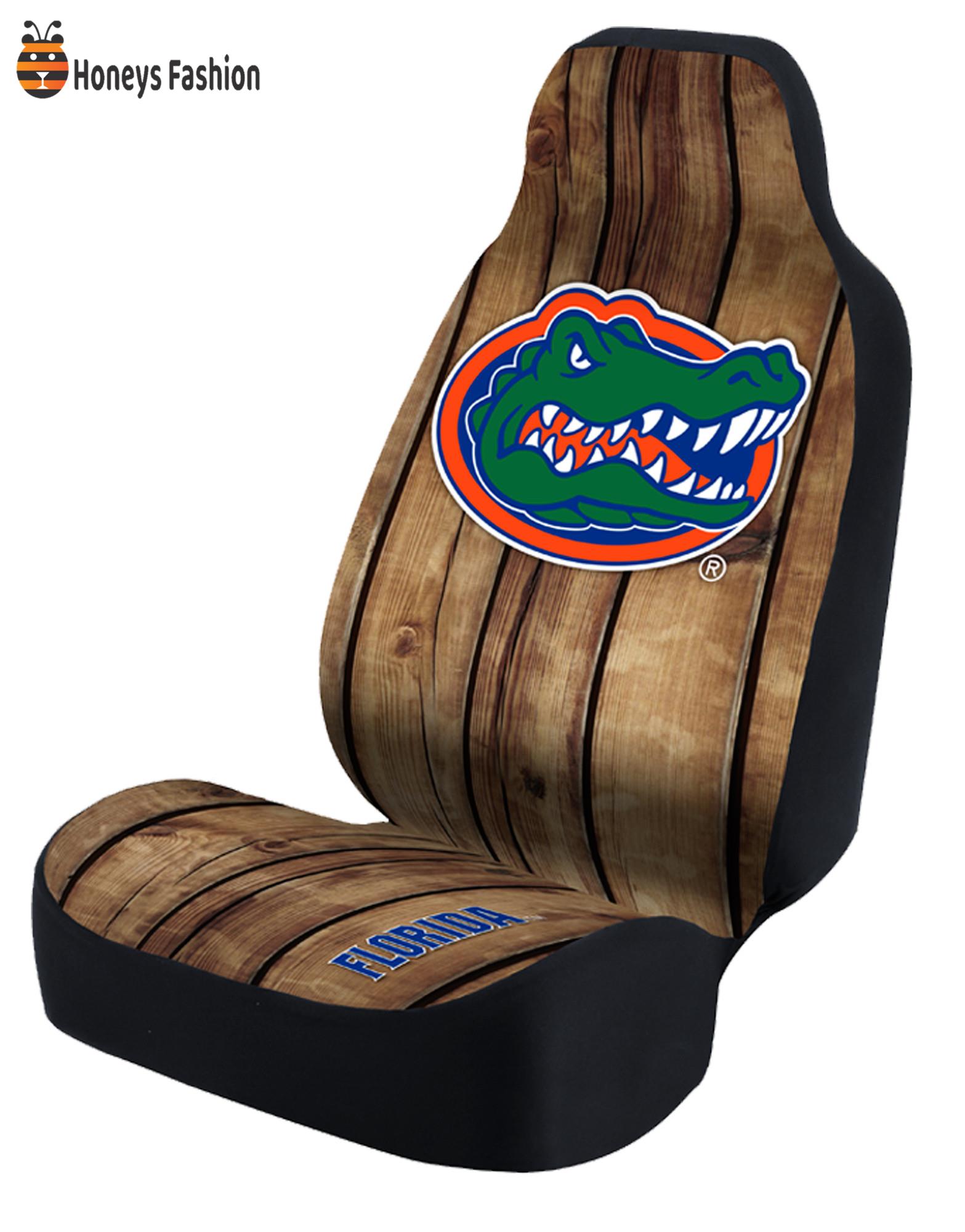 Florida Gators DIstressed Wood Car Seat Cover