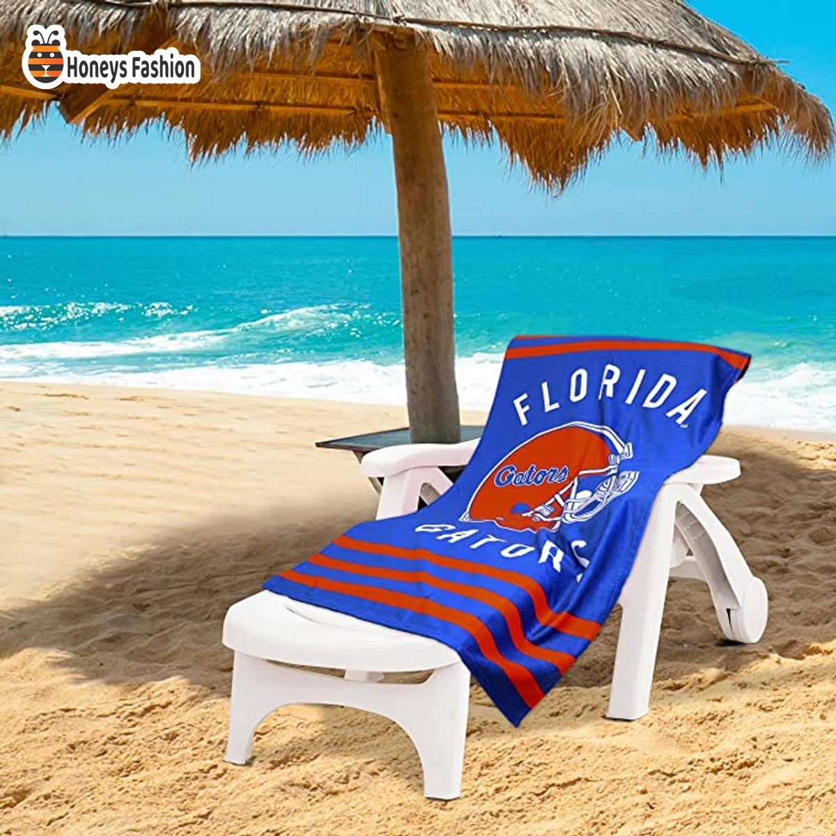 Florida Gators Stripes NCAA Beach Towel