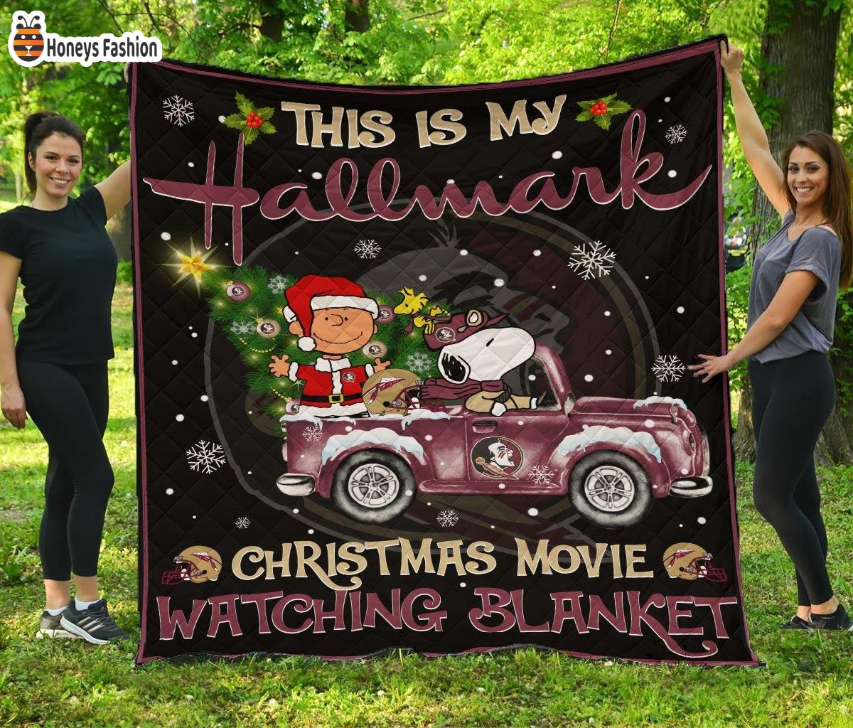 Florida State Seminoles This Is My Hallmark Christmas Movie Watching Blanket