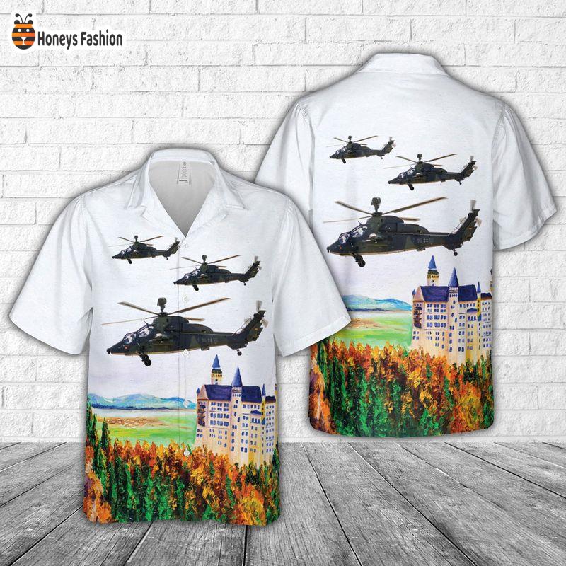 German Army Airbus-Eurocopter EC-665 Tiger Attack Helicopter Hawaiian Shirt