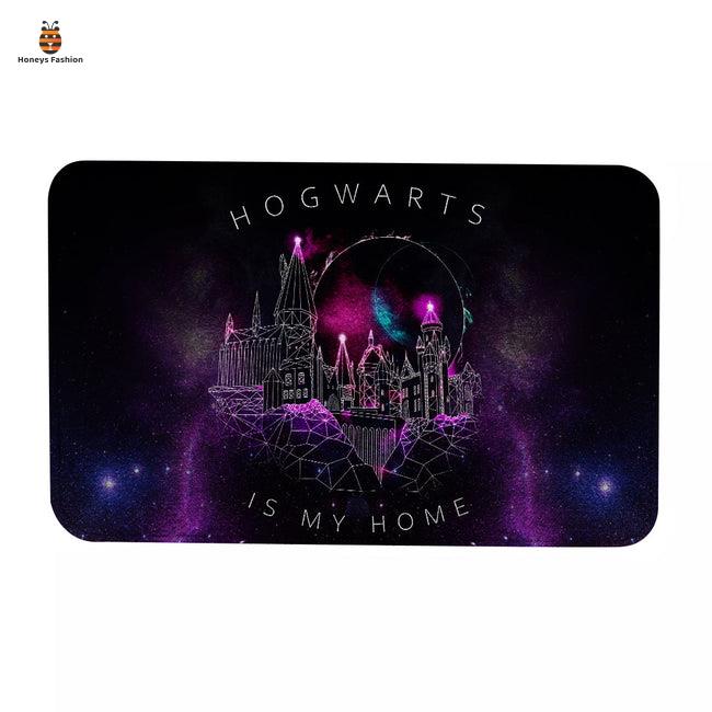 Harry Potter Hogwarts Is My Home Galaxy Doormat