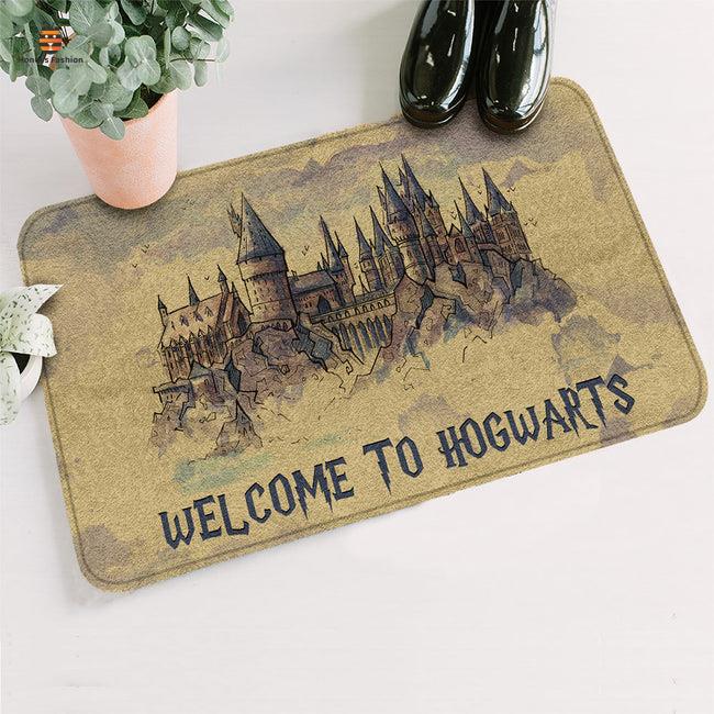 Harry Potter Welcome To Hogwarts Vintage Doormat