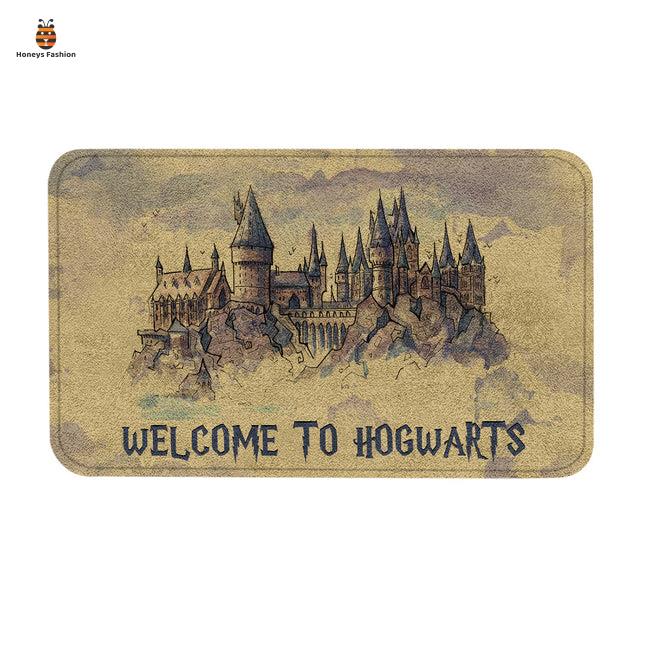 Harry Potter Welcome To Hogwarts Vintage Doormat